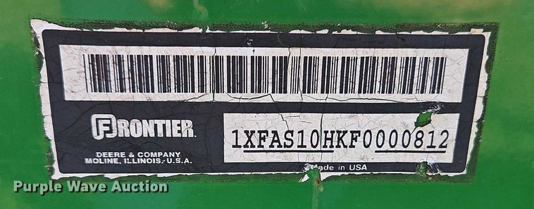 image for item EB8390 Frontier skid steer snow pusher