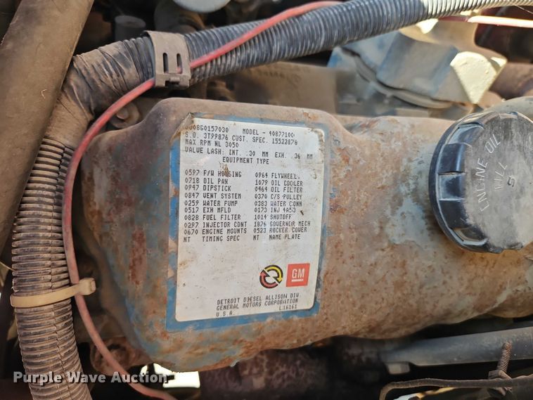 image for item EB8394 1986 GMC C6 dump flatbed truck