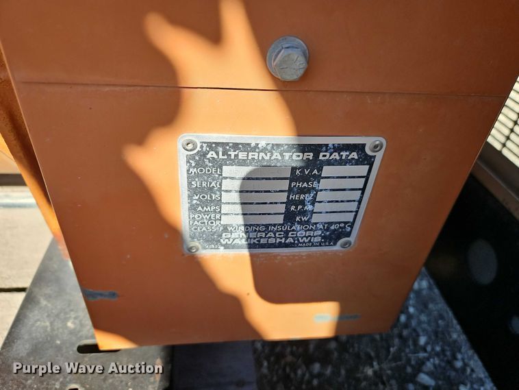 image for item EB8406 1995 Generac 95A 00255 S generator