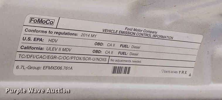 image for item EC1231 2014 Ford F250 Super Duty pickup truck