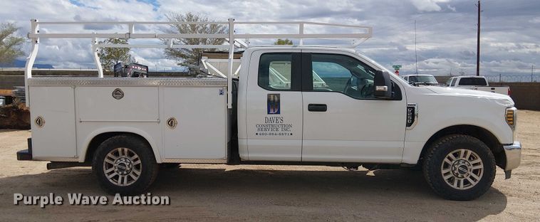 image for item EC1234 2018 Ford F250 Super Duty SuperCab utility bed pickup truck