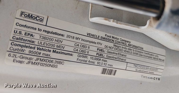 image for item EC1234 2018 Ford F250 Super Duty SuperCab utility bed pickup truck