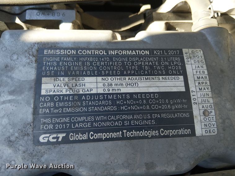 image for item EC1244 2017 UniCarriers PF50 forklift