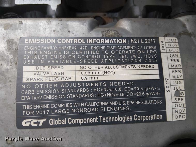 image for item EC1245 2017 UniCarriers CFS40 forklift