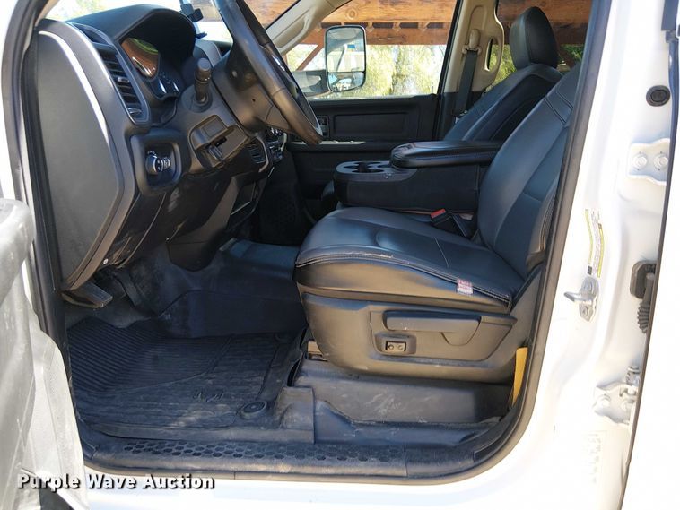 image for item EC1250 2019 RAM 4500HD Crew Cab flatbed truck