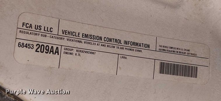 image for item EC1250 2019 RAM 4500HD Crew Cab flatbed truck