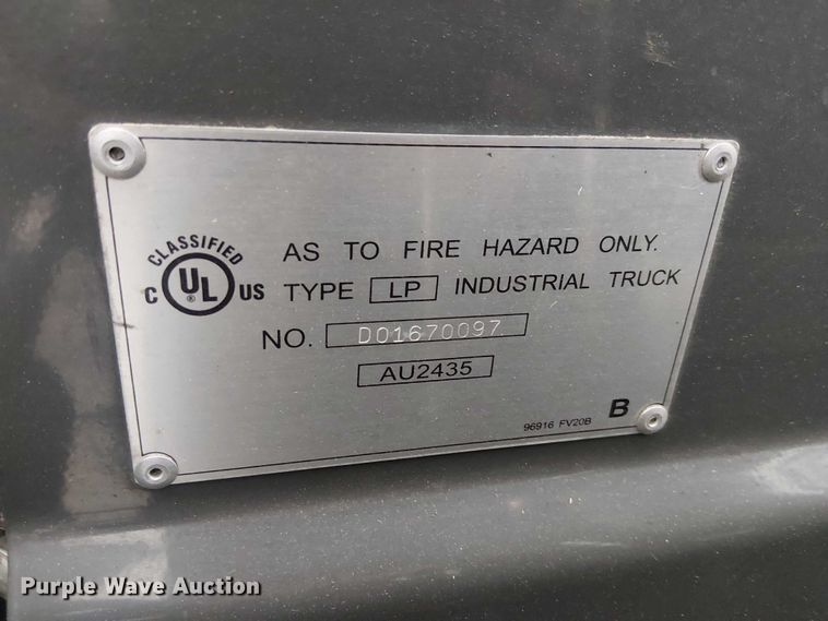 image for item EC1256 2017 UniCarriers PF50 forklift