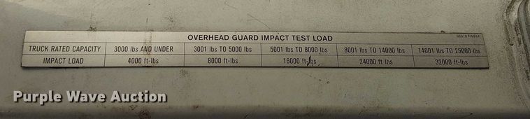 image for item EC1258 2016 UniCarriers PF50 forklift