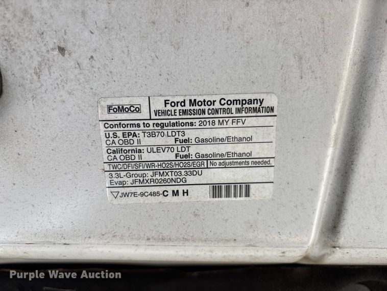 image for item EC3884 2018 Ford F150 SuperCrew pickup truck