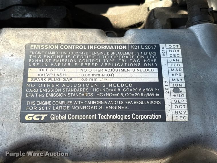 image for item EC8073 2017 UniCarriers CFS40 forklift