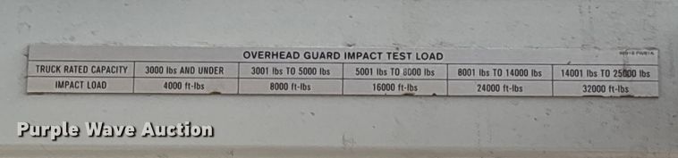 image for item EC8074 2017 UniCarriers PF50 forklift
