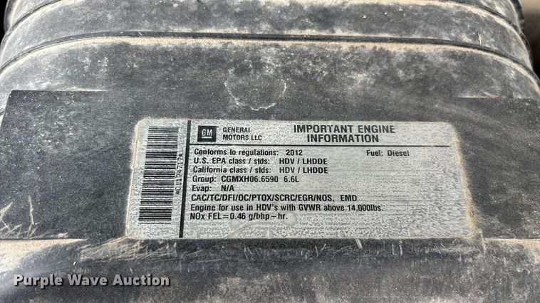 image for item ED2288 2012 Chevrolet Express 4500 flatbed van