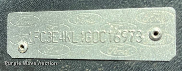 image for item ED5900 2016 Ford 450 delivery van