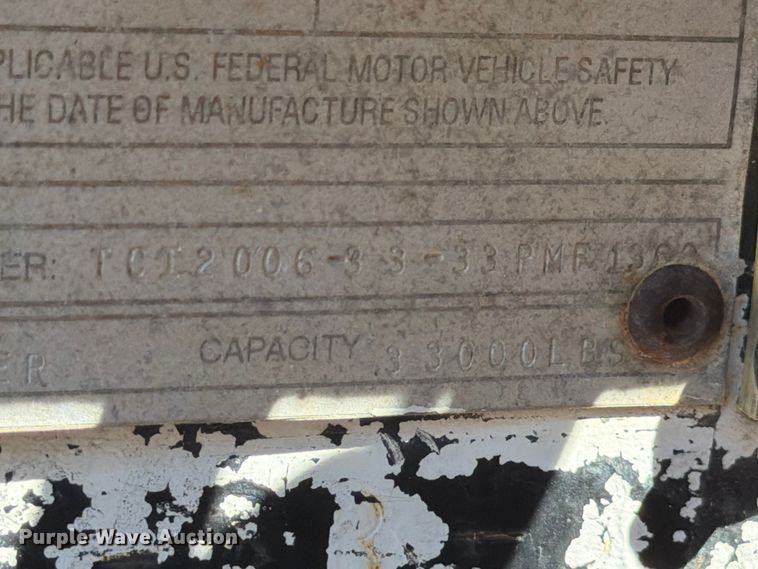 image for item ED5936 2006 TCI equipment trailer