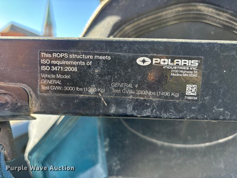 image for item EE4230 2016 Polaris General 1000 DOHC utility vehicle