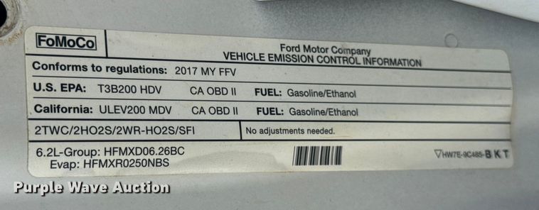 image for item EF2213 2017 Ford F-250 SuperCab pickup truck