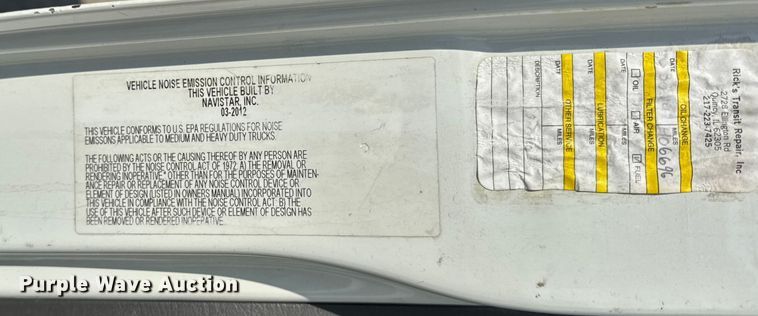 image for item EF2244 2013 International 4300 box truck