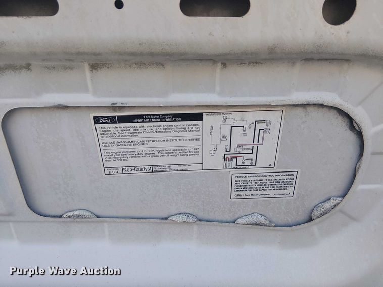 image for item EG1566 1997 Ford F Super Duty scissor lift truck