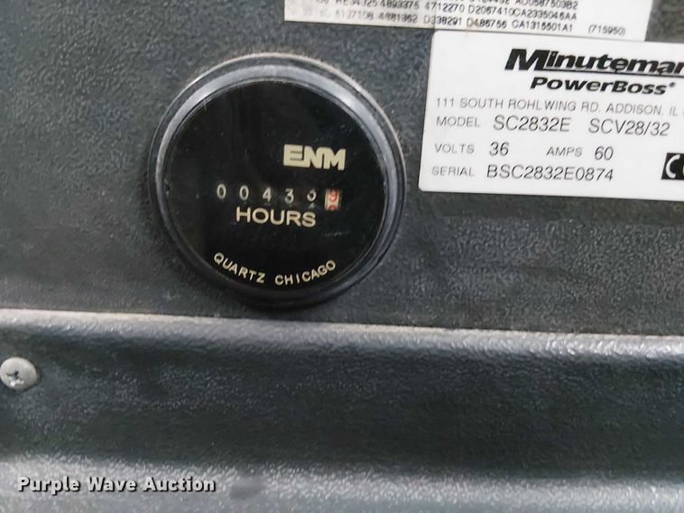 image for item EG1688 Minuteman SCV2832 sweeper