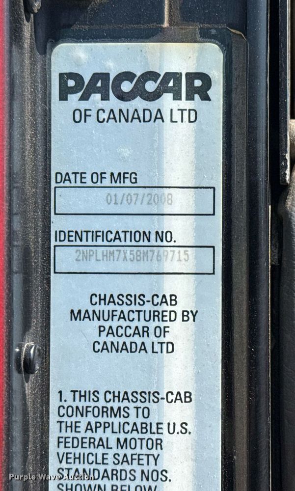 image for item EG6054 2008 Peterbilt 335 tow truck