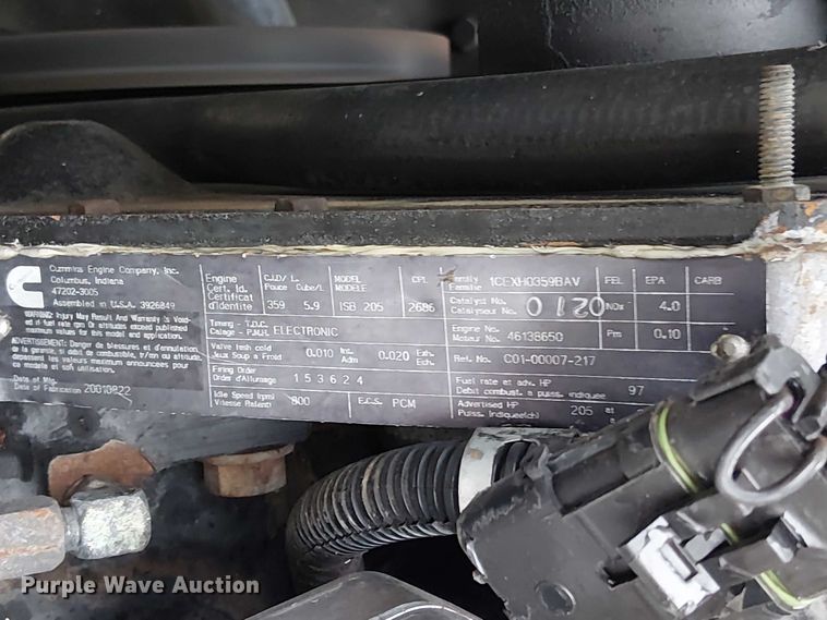 image for item EG8250 2002 Freightliner FL70 box truck