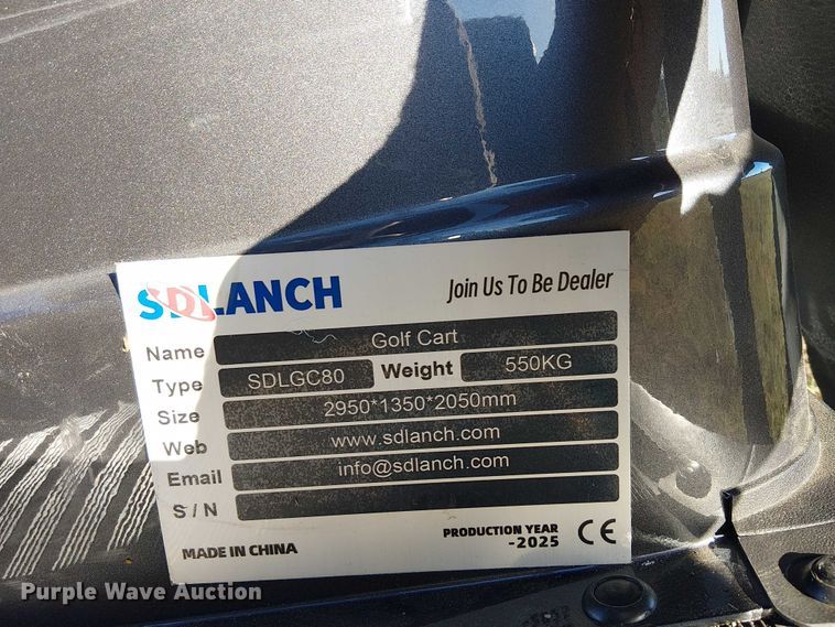image for item EG8264 2025 SDLGC80 golf cart
