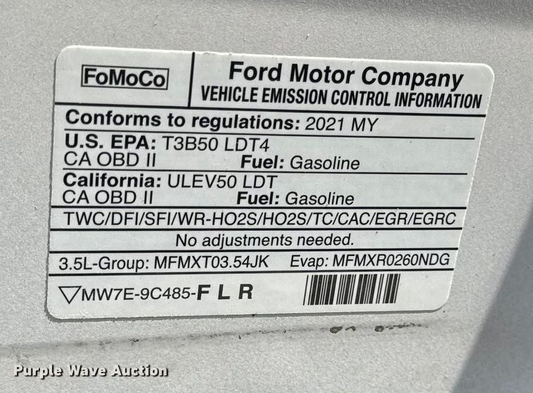 image for item EM2447 2021 Ford F150 XLT SuperCrew pickup truck