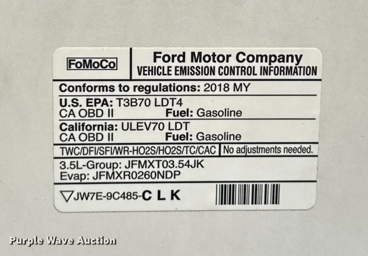 image for item EM2448 2018 Ford F150 XLT SuperCrew pickup truck