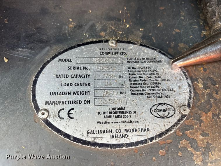 image for item EM6112 2018 CombiLift CB8000 forklift