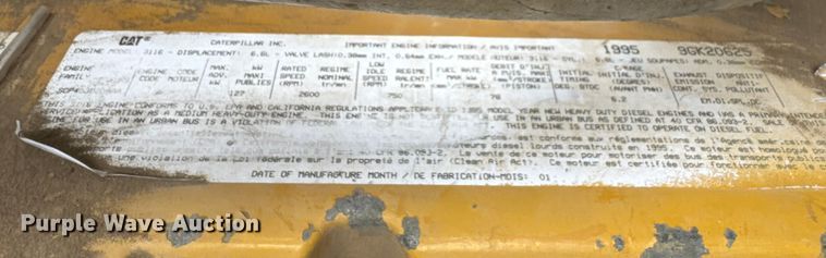 image for item EM8411 1995 GMC Top Kick flatbed truck