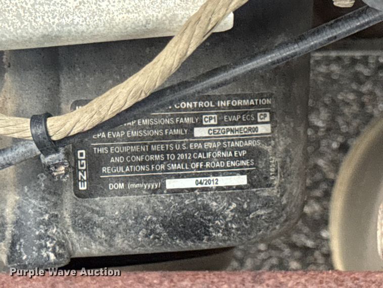 image for item EN0528 2012 Cushman Refresher 1200 utility vehicle