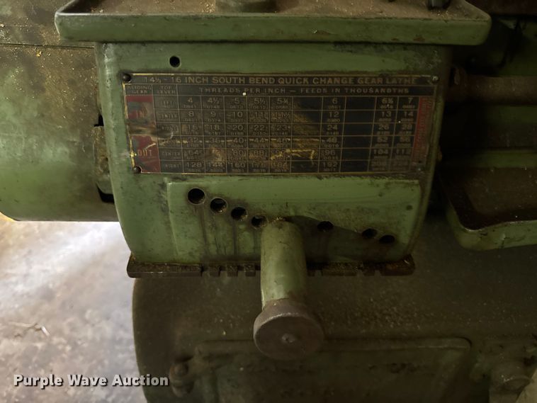 image for item EN0548 South Bend lathe