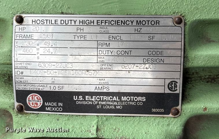 image for item EN5698 U.S Electrical Motors Hostile Duty electric motor