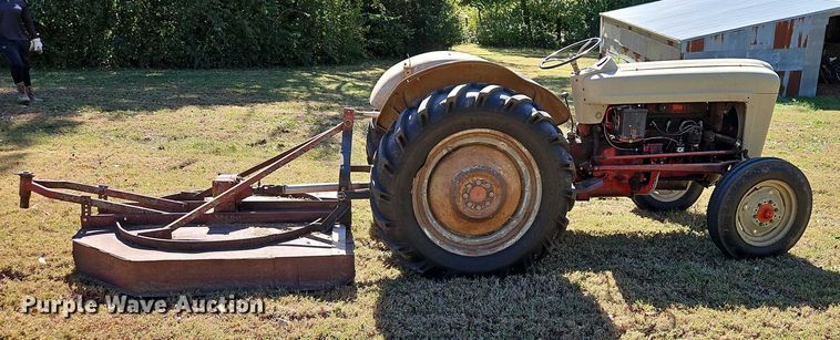 image for item EO4735 Ford 600 Tractor with Brush Mower
