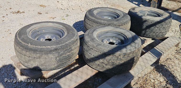 image for item EO4740 (4) Carlisle Industrial Trax 25x10.50-12 tires and wheels