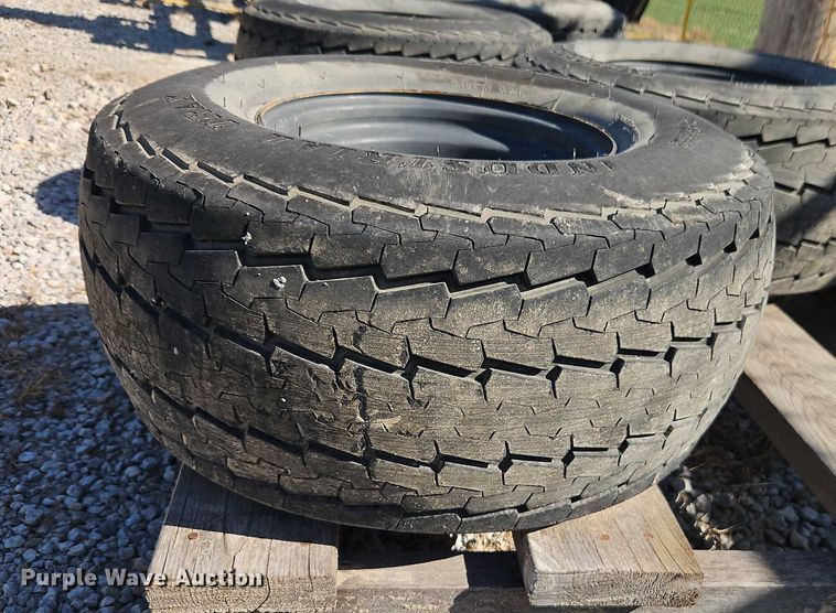 image for item EO4740 (4) Carlisle Industrial Trax 25x10.50-12 tires and wheels