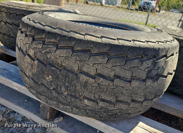 image for item EO4740 (4) Carlisle Industrial Trax 25x10.50-12 tires and wheels