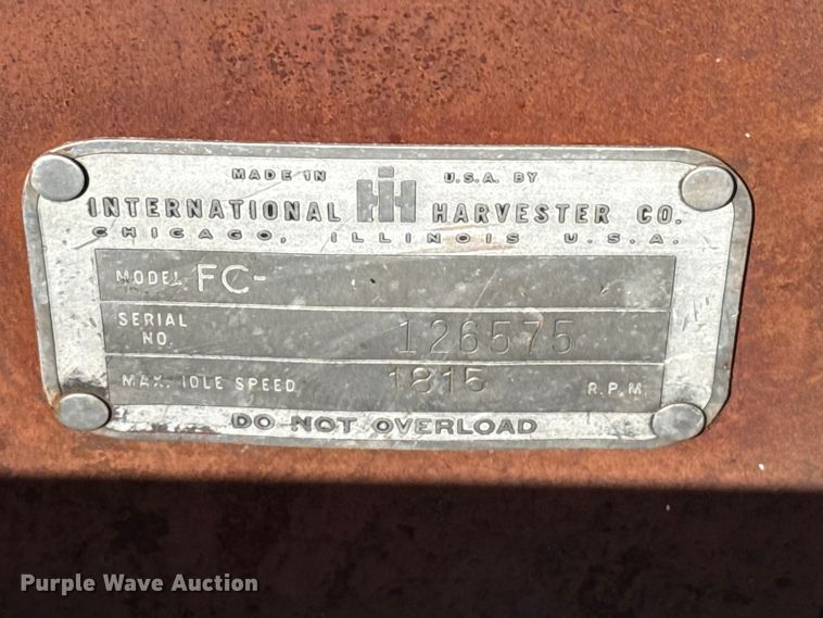 image for item EP0727 1951 International Harvester Super C tractor