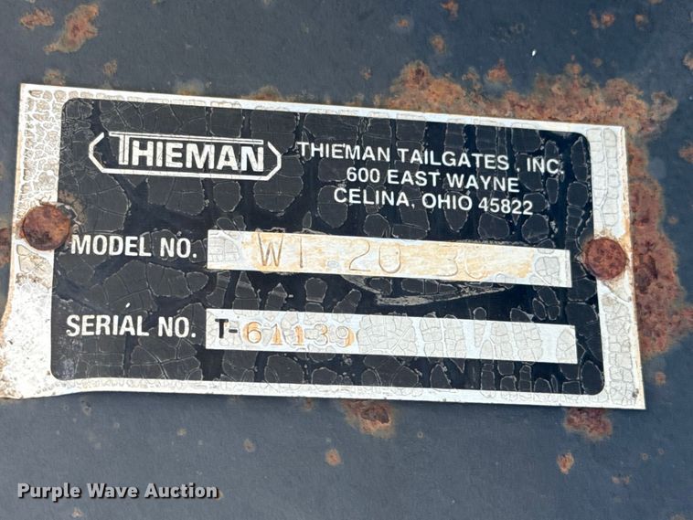 image for item EP0729 Theiman WT 2030 end gate lift