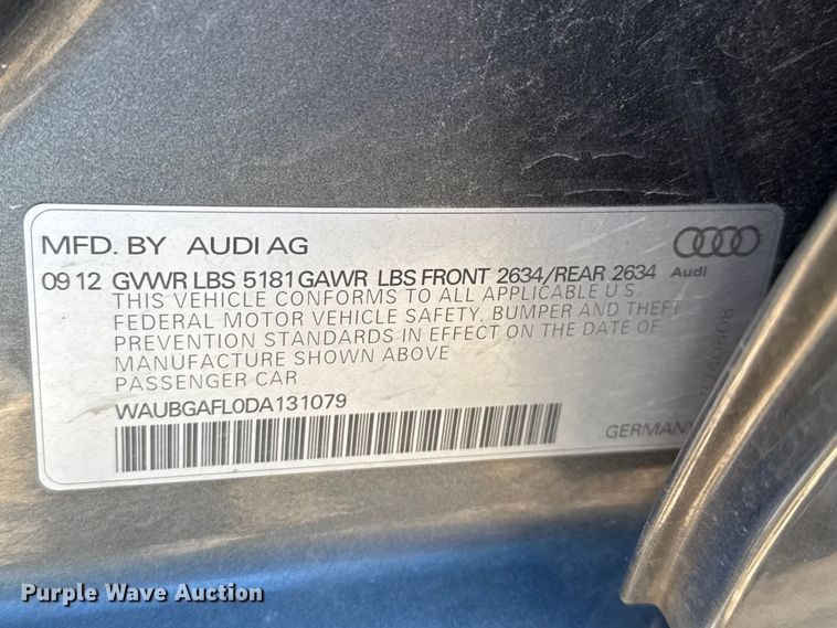 image for item EP0747 2013 Audi S4 