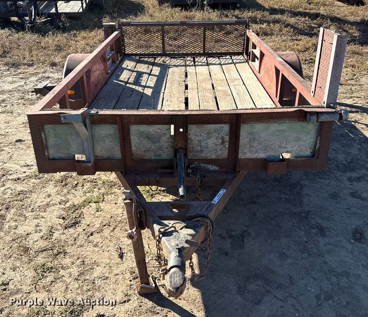 image for item EP0753 Shop built tilt deck utility trailer