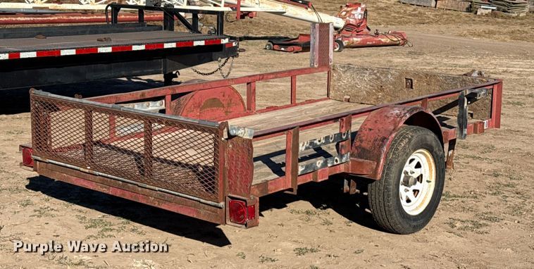 image for item EP0753 Shop built tilt deck utility trailer
