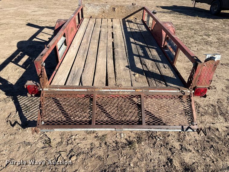 image for item EP0753 Shop built tilt deck utility trailer