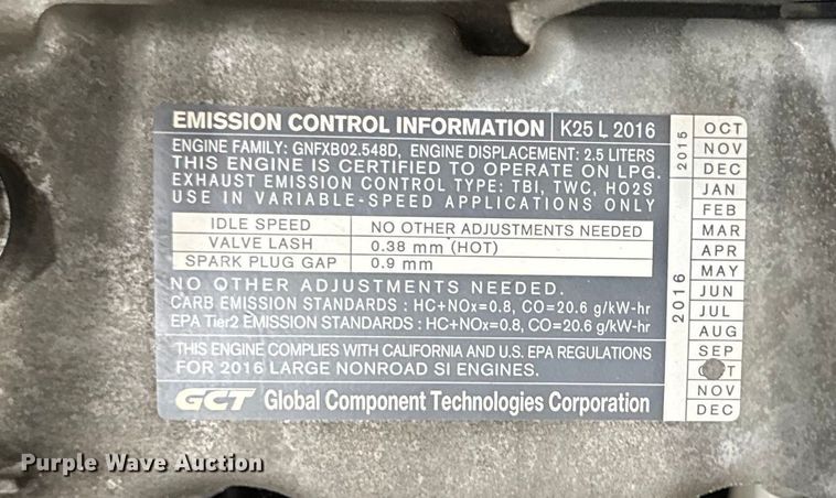 image for item ER0228 2016 UniCarriers PF70 forklift