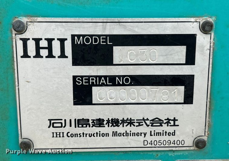 image for item ET3334 IHI IC30 crawler dumper