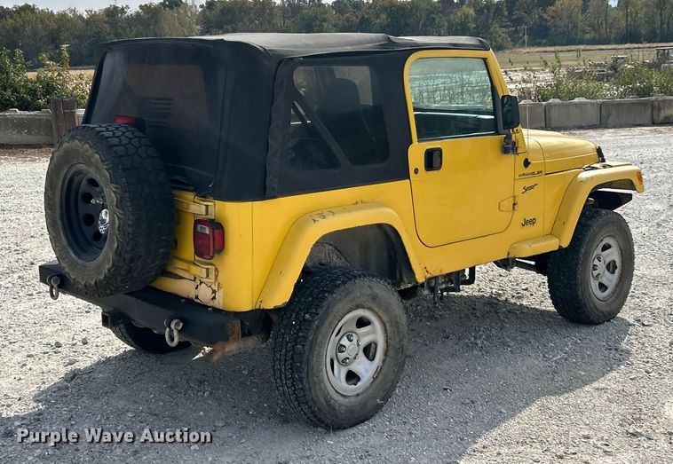 image for item ET3392 2002 Jeep Wrangler Sport SUV