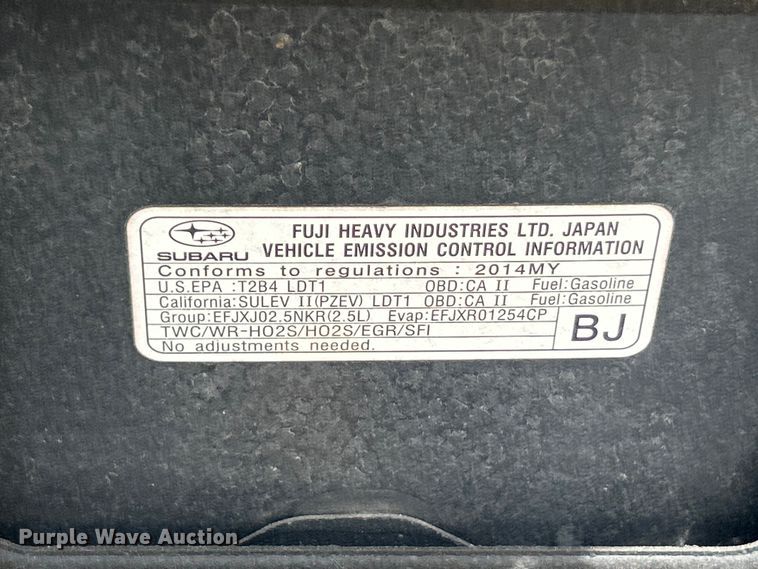 image for item ET3393 2014 Subaru Forester SUV