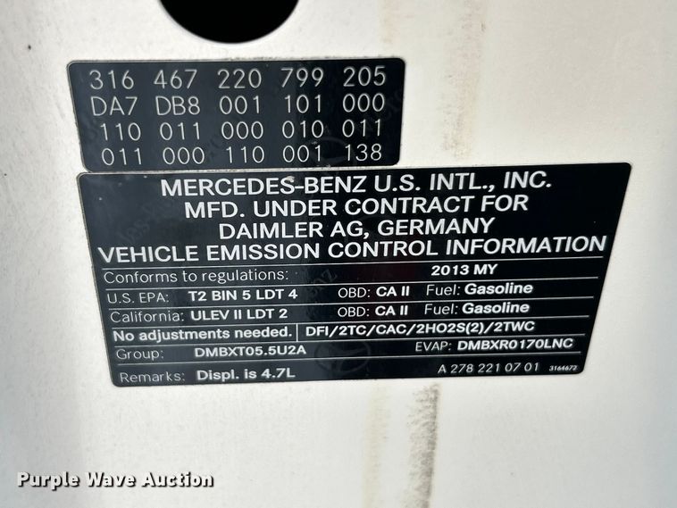 image for item ET3395 2013 Mercedes-Benz ML 550 SUV