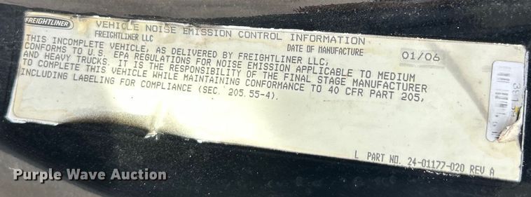 image for item ET3488 2006 Freightliner Business Class M2 refrigerated truck