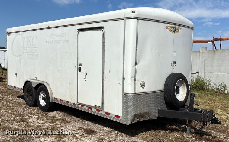 image for item ET4656 2012 H and H Trailers 20' enclosed cargo trailer